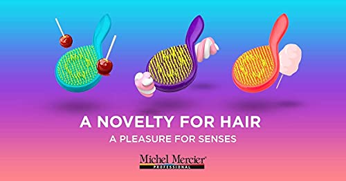 Мишел Мерсиер Детска четка за коса модерни деца Detangler - анти -статички, девојчиња четка за коса со миризлива за фино коса