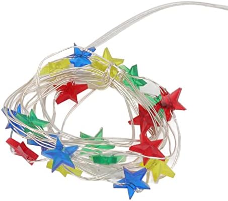 TGOON 20 LEDOS Lights String, IP44 Водоотпорен флексибилен 6,6ft ладно бело светло за заштита на очите LED Pentagram String