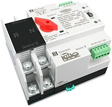Gande 1PCS DIN Rail 2P 3P 4P ATS Dual Power Automatic Transfer Switch Electrical Selector Switcher Power 63A 100A 125A
