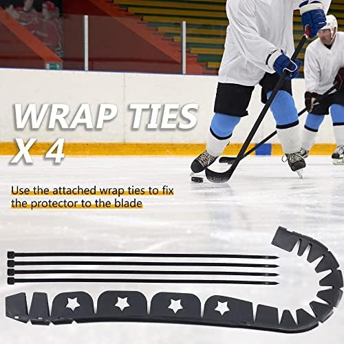 Заштита на лепки за хокеј на мраз за хокеј на хокеј, обвивка за обвивка за облога за обука на хокеј на отворено и помош за спортска пракса - Подароци за хокеј, додатоц