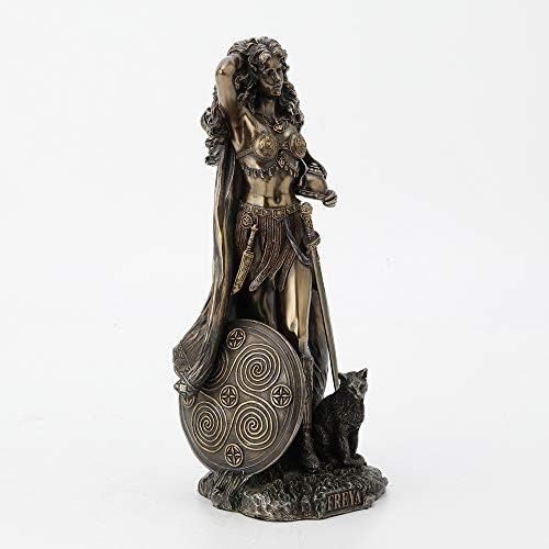 Веронез дизајн норвешка божица Фреја Античка бронзена завршница статуа