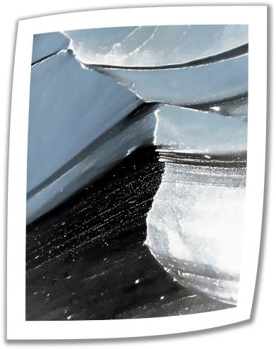 Замрзнато планина од уметност wallид 18 од 14-инчи неотпакувано платно уметност од Линда Паркер со 2-инчен акцент граница
