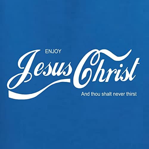 Уживајте во Исус христос И Никогаш Нема Да Бидете Жедни Кока-Кола Пародија Инспиративна/Христијанска Машка Графичка Маица