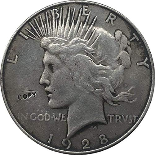 Предизвик Монета 1928-Мир Долар Монета Копија Копија Орнаменти Колекција Подароци Монета Колекција