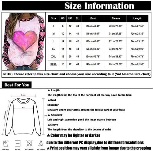 Женски врвови плус големина џемпери на екипаж y2k облека пролетни врвови графички маици долги ракави кошули што излегуваат на