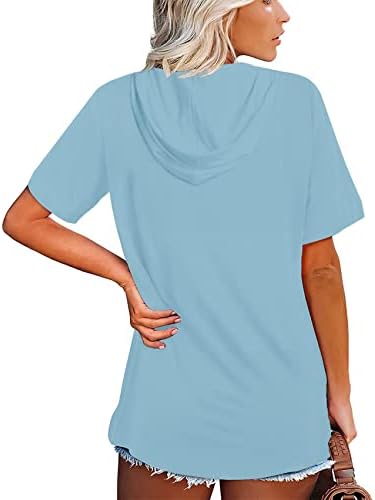 Minенски маички за маици во боја/цврсти врвови со кратки ракави со кратки ракави летни обични маички