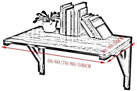 PIBM Стилски полица за едноставност Полнен wallид монтиран лебдечки табела за лаптоп за лаптоп, цврсто дрво, мултифункција Лесно да се преклопи