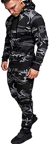 Realdo Mens Tracksuit постави целосен поштенски ракав што работи со џогирање спортска облека за спортска облека