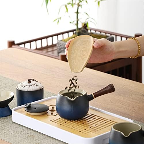 CXDTBH Преносен пат за патувања Кунг Фу чај со чај послужавник домашен чај постави керамички чајник за чад