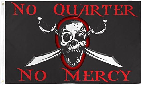 Нема четвртина без милосрдие пиратско знаме 3x5ft поли