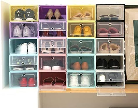Кутија за чевли на Anncus flip задебелена транспарентна фиока кутија пластични кутии за чевли за чевли Организатор за чевли за чевли за чевли