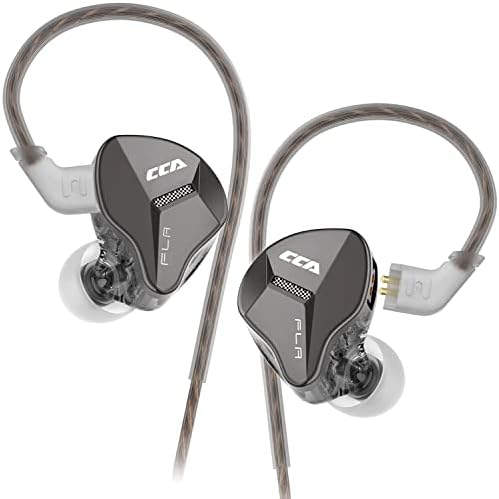 Монитори во уво Ерџиго, CCA FLA HIFI стерео сцена/студио IEM жичен бучава изолирачки спортски слушалки/слушалки/слушалки со одвојлив кабел