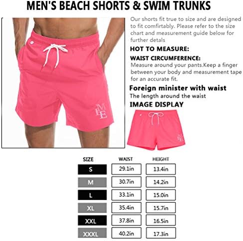 vxsvxm шорцеви на плажа пливање Брзи суви костуми за капење со машка постава/странични џебови