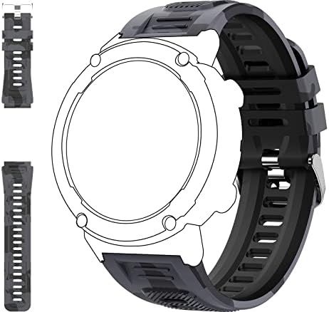 Eigiis 22mm часовник за часовници Smart Watch For Men Deavendable Watch Strap за зглоб од 9 инчи