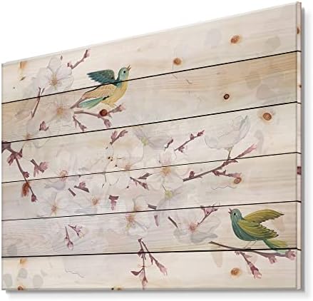 DesignQ цвета цреша Традиционална декор на woodидови од дрво, уметност од бело дрво, дрвени wallидни панели отпечатени на природно