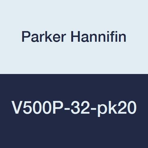 Паркер ХАНИФИН V500P-32-pk20 Индустриски Топчест Вентил, Тефлонски Печат, 600 psi, 2 Женска Нишка x 2 Женска Нишка, Месинг