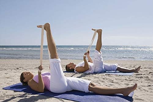 Sol Living Yoga Strap Band Band - памучни вежби и фитнес ленти за истегнување, јога, пилатес, физикална терапија, танц, вежбање