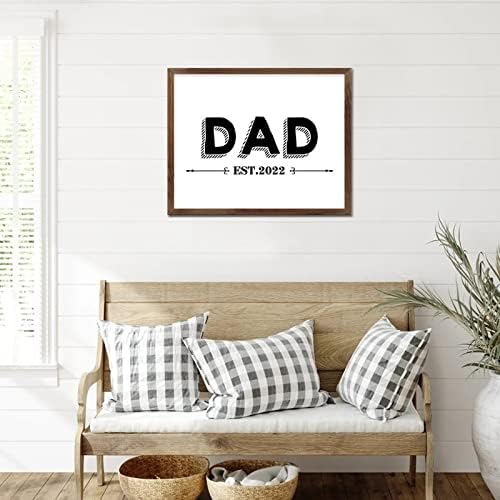 16x20in врамени знаци на дрво со тема на членот на семејството промовирана на тато живот позитивен цитат рамка од кајсија дрвена плакета за