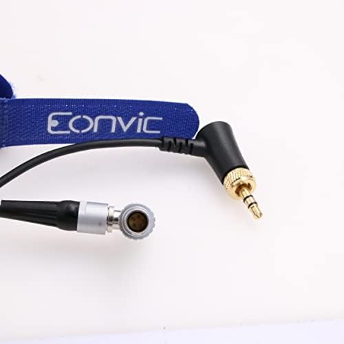 Eonvic 3,5 mm заклучување на десен агол TRS кабел до 5 пински кабел за десен агол за ARRI Alexa LF/SXT/Mini LF/Mini