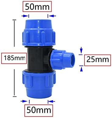 Црево Конектор Адаптер 20/25/32/40/50мм Пе Цевка Мета Заеднички Притисок Намалување На Колектор DN15 DN20 DN25 DN32 DN40 Пвц Вода