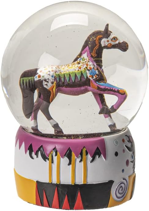 Пацифик подарок за подароци Prairie Horizon Water Globe, 5,31-инчен висина, смола и стакло, разнобојно, домашно декор, декор на таблети, Ноќта