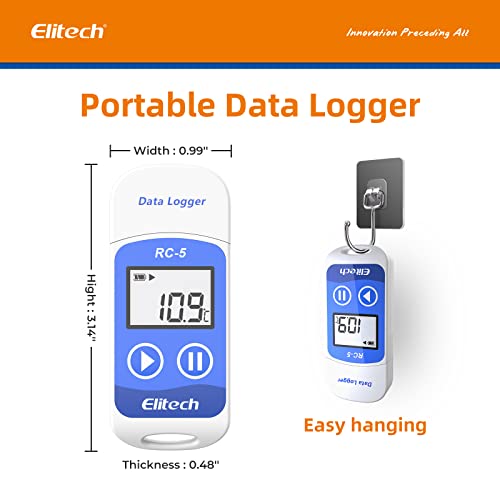 Elitech RC-5 USB Temper Data Datager Ricter 32000 поени Висока точност