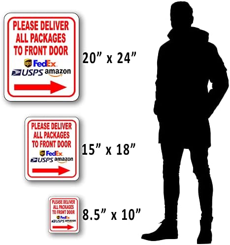 Ве молиме, доставете ги сите пакети на знакот за испорака на стрелката од предната врата за упатствата за испорака на возачот за моите пакети