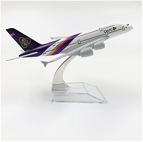 Rescess Copy Copy Airplane Model 16cm за Thai Airways A380 Airplane Model Airbus Die Cast Metal Miniater Scale Model Collection Collection