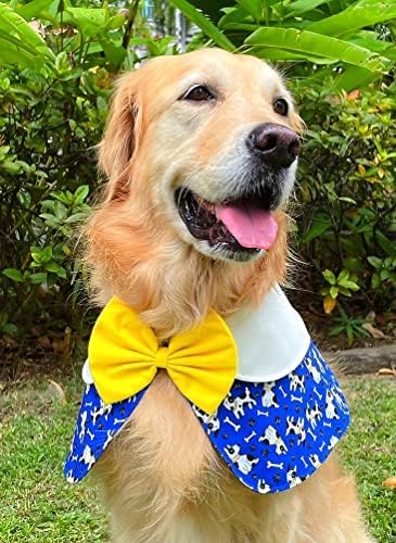 Ruffco Blue Trende Trendy Everyday Pet Fashion Fashion Doggie Terrier Design Cape со лента за заклучување на Velcro - 1 парчиња