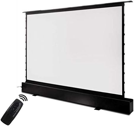 Chysp 4K 16: 9 Електричен моторизиран под -проектор за проектор на проекторот Екран црн кристал ALR екран за проектор за долго фрлање