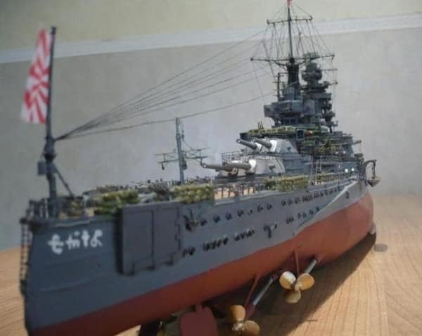 Јапонски борбени бродови Чангмен во Втората светска војна 3Д модел на хартија за модел на играчки деца подароци