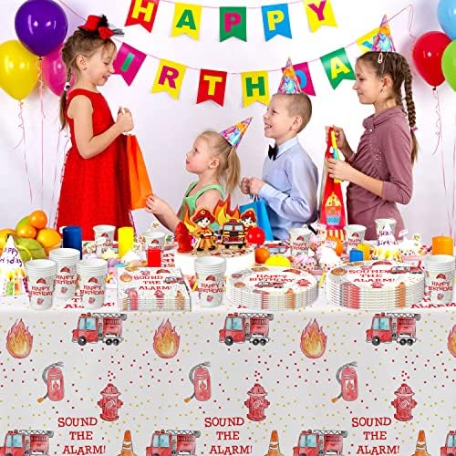 Роденденска забава за оган Hipvvild, заштеди за садови - Партиски за пожарникари за заштита Декорациите вклучуваат плочи, чаши,