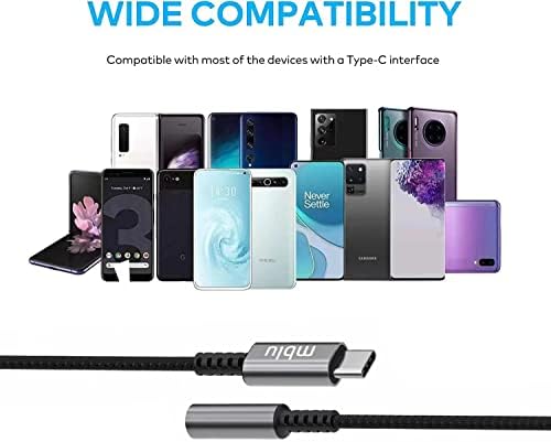 MBLU Meizu USB C до 3,5 mm аудио адаптер, слушалки Aux Jackек Донгл компатибилен со Meizu 18 17 Samsung Galaxy S22 Ultra S21 Note20, Pixel 6 Pro