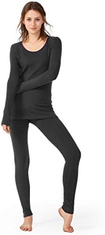 Женска женска термичка долна облека долга nsонс мек горниот дно зимски топол слој поставен S-XL