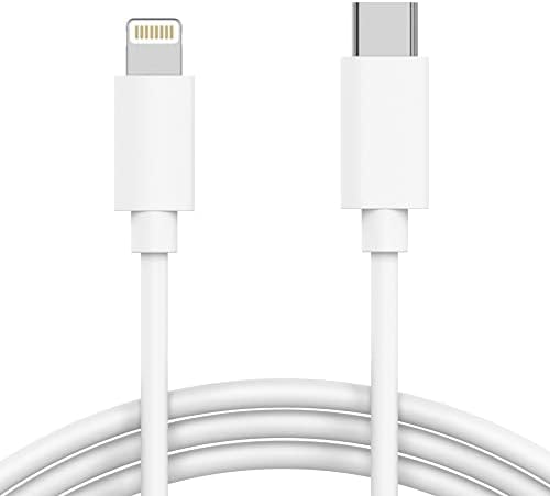 Разговор работи USB C до молња кабел iPhone полнач за iPhone 3ft краток кабел за тешки должни работи - бел и USB C до USB C кабел 10 ft Android
