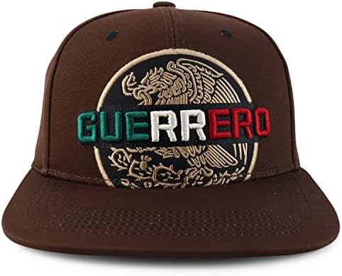 Трендовски продавници за облека Градови на кружен дизајн Мексико, украсена капа за бејзбол капа на Flatbill
