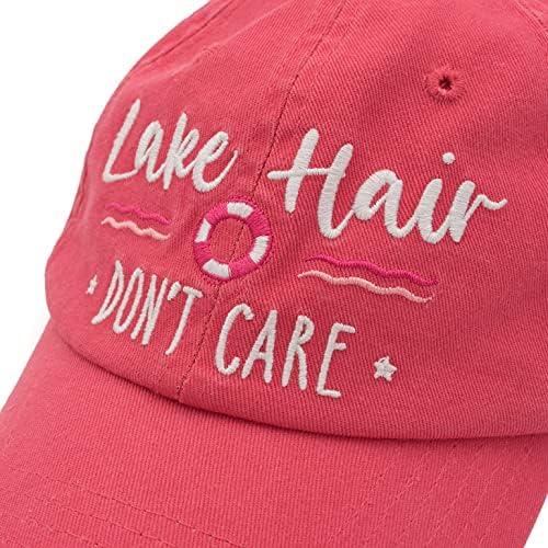 Косата на езерото за живот, не се грижи везена прилагодлива капа за бејзбол бејзбол