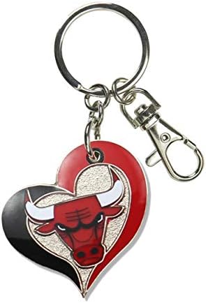 НБА Чикаго Булс Колекција за вртење на срцеви чај од не'рѓосувачки челик, пакет за подароци за урда и ѓердан