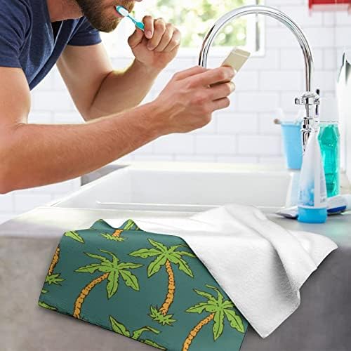 Цртан филм тропски палми од кокос, пешкир за миење садови 28,7 x13,8 крпи за лице Суперфинирани влакна Високо апсорбирани крпи крпи