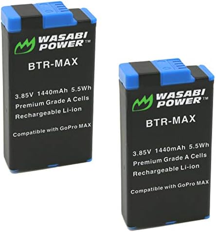 Замена на електрична енергија Wasabi за GoPro Max Battery и GoPro ACBAT-001