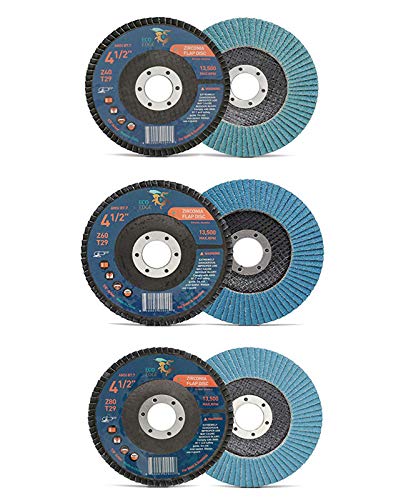 Eco Edge 4,5-инчен 3-инчен 3-пакет 40/60/80 решетки разновидни дискови за врвни цирконија за мелница за агол