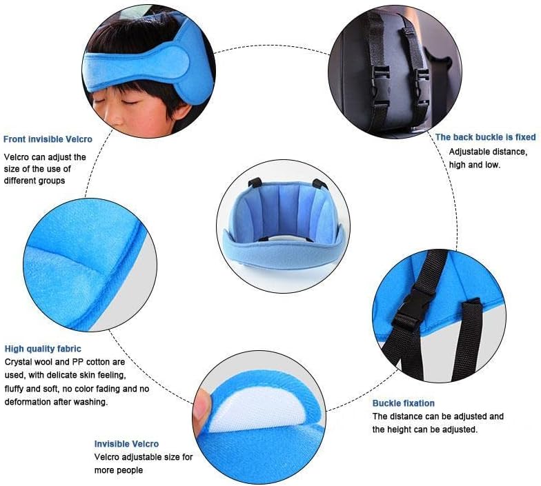 Поддршка за глава на деца Sweetop за седишта за автомобили - Безбедно, удобно решение за поддршка на перници за глава и вратот