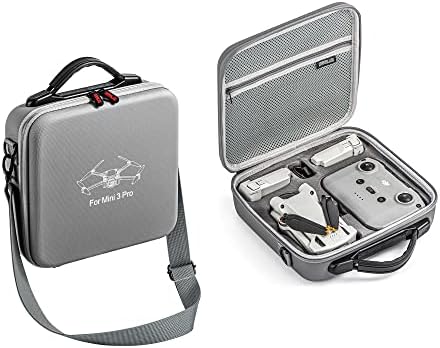 CENPIN MINI 3 PRO/MINI 3 RC CASE, преносна торба за патувања PU кожен преносен пат за патување со торба за носење за DJI Mini 3 RC Drone
