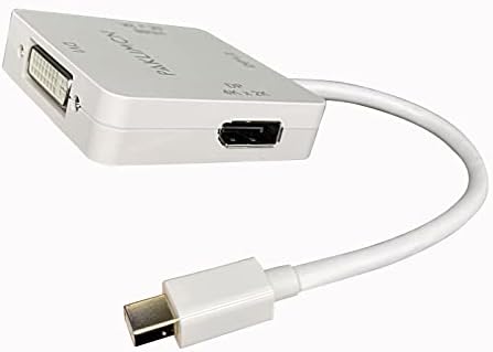 Belin Link Mini DP до HDMI DisplayPort DVI адаптер Mini DisplayPort на HDMI 4K адаптер 3 во 1 мини-приказ на портата на HDMI DP DVI