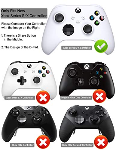 Јорха Силиконски Покрие Кожата Случај За Xbox Серија X / S Контролер x 1 Со Палецот костец x 10