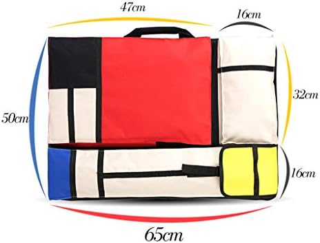 Хана-продавница уметничка торба торба платно портфолио кутија носат ранец Мондријан скица табла за уметнички материјали за складирање
