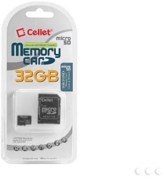 Cellet 32gb Videocon V1406 Micro Sdhc Картичката Е Прилагодена Форматирана за дигитално снимање со голема брзина, без загуби! Вклучува