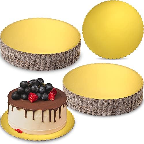 50 пакувања 10 инчи златни торта табли за кружни кругови табли за торбички лакички торта за еднократна употреба торта база маснотии
