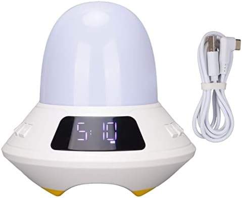 Звучник за ноќно светло Gaeirt, бел шум 5V/2A Влезен звучник за промена на бојата топла светлина 5W ABS со 4 нивоа осветленост 9 бои за