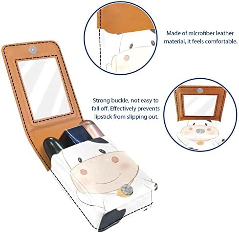 Кармин за шминка ОРИУКАН торба ЗА кармин со огледало пренослива торбичка за складирање кармин организатор за складирање сјај за усни,